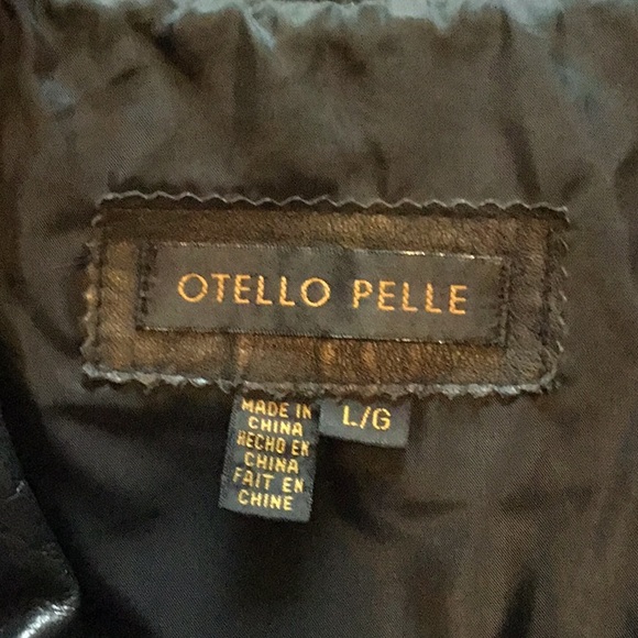 Otello Pelle Black Leather Jacket - Picture 5 of 8